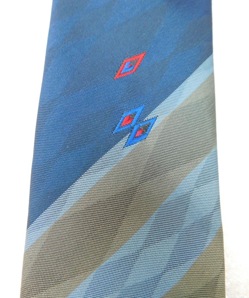 Vintage tie Sam Mason Limited Striped with diamond pattern Washable ...